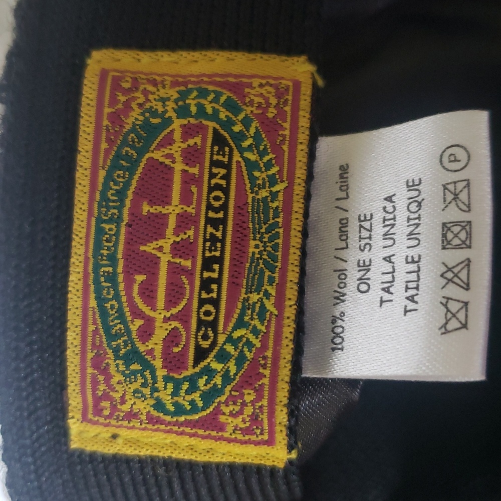 Black Wool Cap One Size - Picture 9 of 10